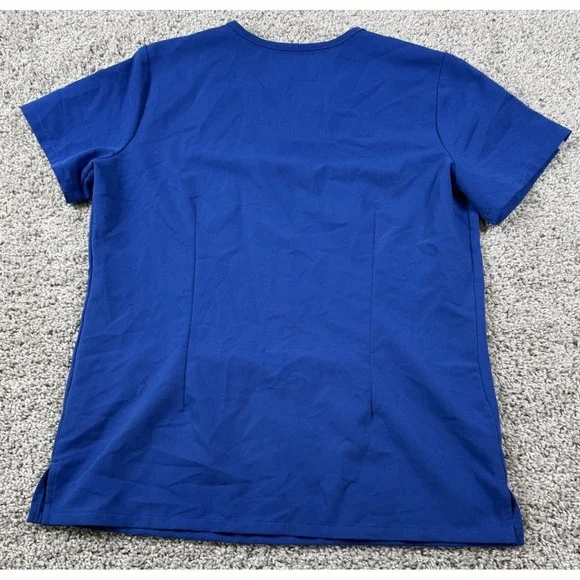 Figs Technical Collection Casma Womens Scrub Top Blue Pockets‎ Small - Picture 5 of 7
